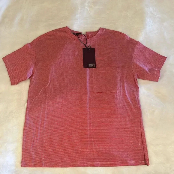 NWT Truenyc striped t shirt in S. Red/white stripes - Picture 1 of 6